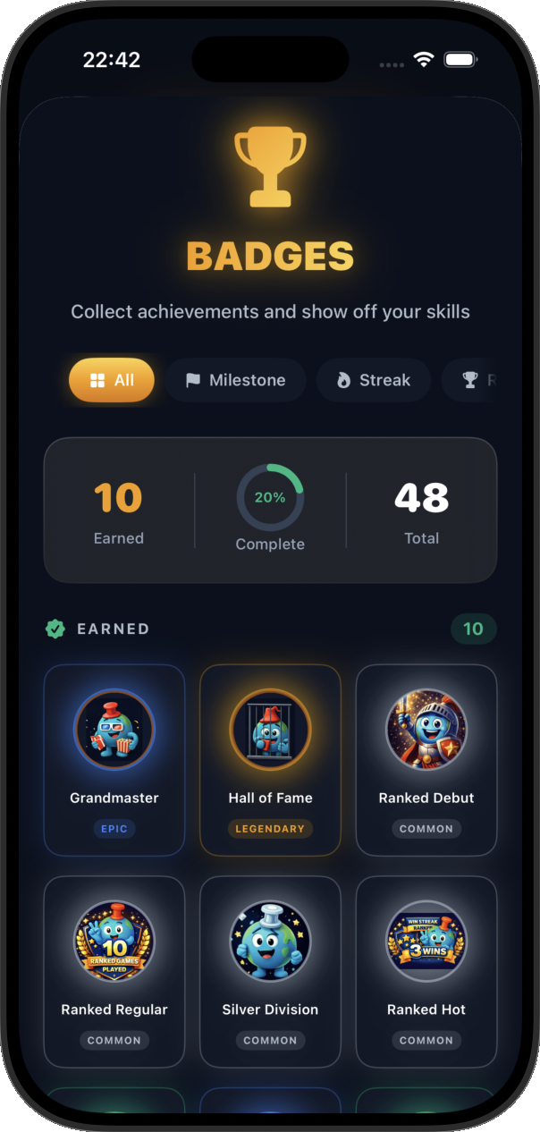 Earn Achievements