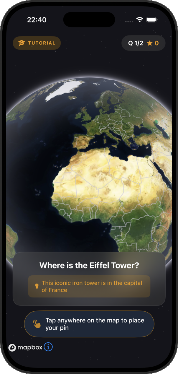 Interactive 3D Globe